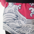 Pink Wave Printed Japanese Happi Kimono Coat Huppi41